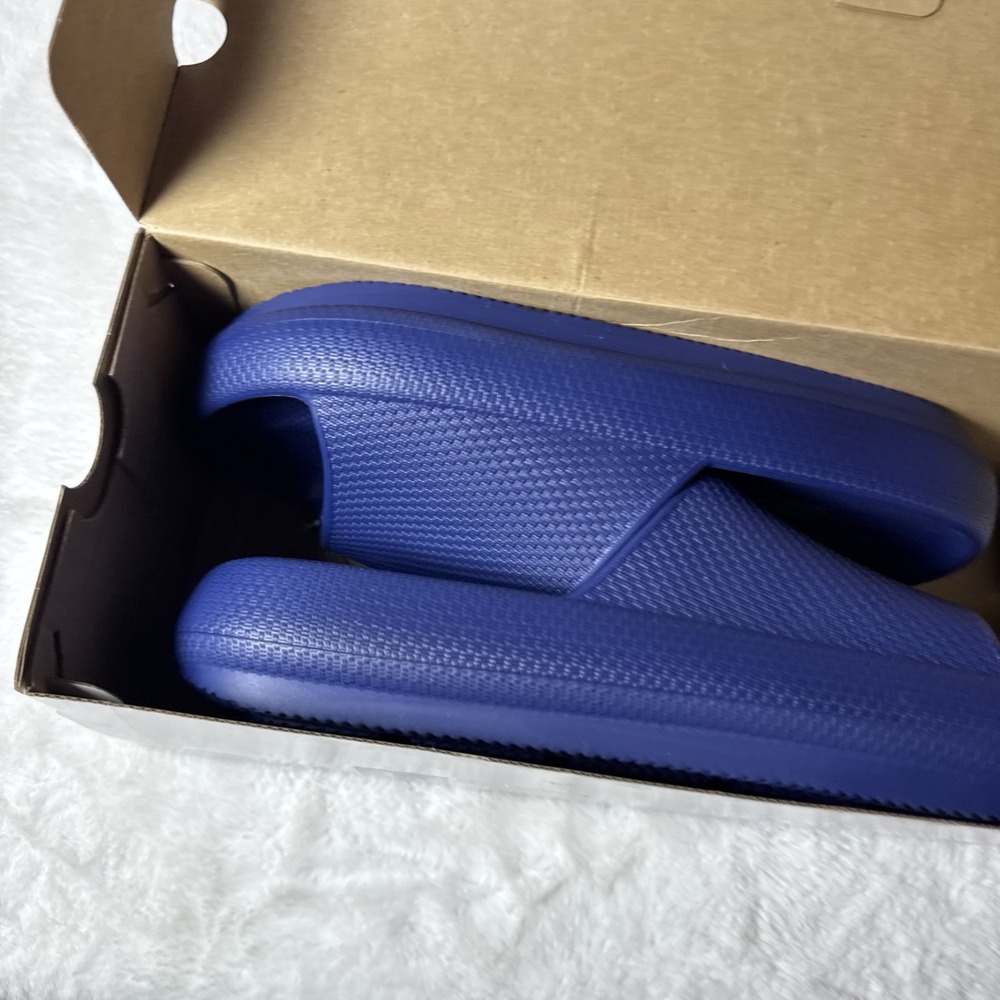 32 Degrees Cool Cushion Navy Slide Sandals Size Large W9-10 / M7-8 - Picture 4 of 11